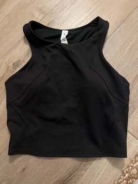 lululemon athletica Black High-Neck Crop Top